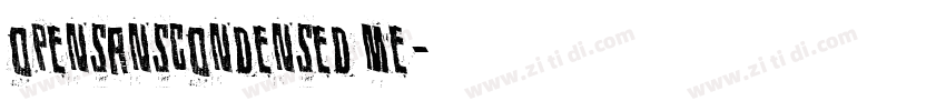 opensanscondensed me字体转换